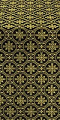 Lavra silk (rayon brocade) (black/gold)