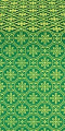 Lavra silk (rayon brocade) (green/gold)