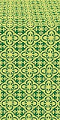 Elizabeth silk (rayon brocade) (green/gold)