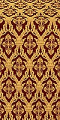 Korona metallic brocade (claret/gold)