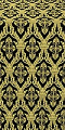 Korona metallic brocade (black/gold)