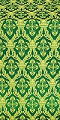 Korona metallic brocade (green/gold)
