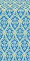 Korona silk (rayon brocade) (blue/gold)