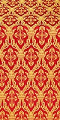 Korona silk (rayon brocade) (red/gold)