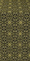 Corinth silk (rayon brocade) (black/gold)