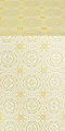 Corinth silk (rayon brocade) (white/gold)