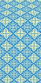 Vera silk (rayon brocade) (blue/gold)