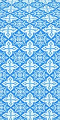 Vera silk (rayon brocade) (blue/silver)