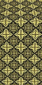 Vera silk (rayon brocade) (black/gold)
