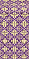 Vera silk (rayon brocade) (violet/gold)