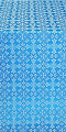 Cornflower metallic brocade (blue/silver)