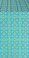 Cornflower silk (rayon brocade) (blue/gold)