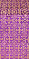Cornflower silk (rayon brocade) (violet/gold)