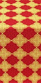 Kolomna silk (rayon brocade) (red/gold)
