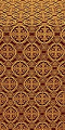 Paschal Egg metallic brocade (claret/gold)