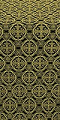 Paschal Egg metallic brocade (black/gold)