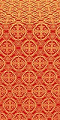 Paschal Egg silk (rayon brocade) (red/gold)