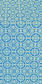 Posad metallic brocade (blue/gold)