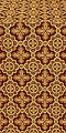 Old-Greek metallic brocade (claret/gold)