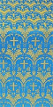 Vinograd silk (rayon brocade) (blue/gold)