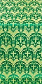 Vinograd silk (rayon brocade) (green/gold)