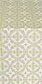 Gouslitsa silk (rayon brocade) (white/gold)