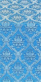 Royal Crown silk (rayon brocade) (blue/silver)