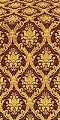 Royal Crown silk (rayon brocade) (claret/gold)