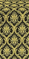 Royal Crown silk (rayon brocade) (black/gold)