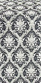 Royal Crown silk (rayon brocade) (black/silver)