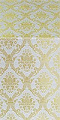 Royal Crown silk (rayon brocade) (white/gold)