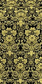 Gloksiniya metallic brocade (black/gold)