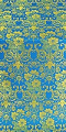 Gloksiniya silk (rayon brocade) (blue/gold)