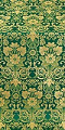 Gloksiniya silk (rayon brocade) (green/gold)