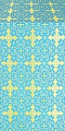 Polotsk silk (rayon brocade) (blue/gold)