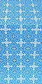 Polotsk silk (rayon brocade) (blue/silver)
