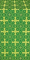 Polotsk silk (rayon brocade) (green/gold)
