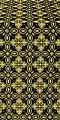 Vasilisa silk (rayon brocade) (black/gold)