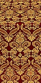Cassowary metallic brocade (claret/gold)