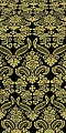 Cassowary metallic brocade (black/gold)