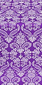 Cassowary metallic brocade (violet/silver)