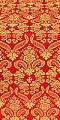 Cassowary metallic brocade (red/gold)