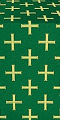 Eufrosinia metallic brocade (green/gold)