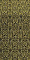 Small Ligouriya metallic brocade (black/gold)