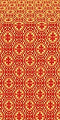 Simbirsk silk (rayon brocade) (red/gold)