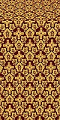 Venets silk (rayon brocade) (claret/gold)