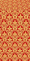Venets silk (rayon brocade) (red/gold)