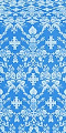 Thebroniya silk (rayon brocade) (blue/silver)