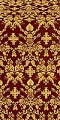 Thebroniya silk (rayon brocade) (claret/gold)