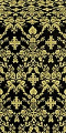 Thebroniya silk (rayon brocade) (black/gold)